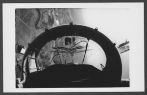 Aerial photograph taken from inside a United States Air Force Thunderbirds plane, circa late 1970s to early 1980s