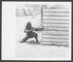 Photograph of an airman during war games at Nellis Air Force Base, Nevada, January 15, 1980
