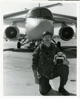 Photograph of unidentified Navy technician, Nellis Air Force Base, Nevada, June 26, 1979