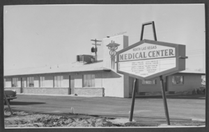 Photograph of the North Las Vegas Medical Center, Nevada, January 6, 1960