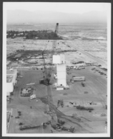 Photograph of the new Edgerton, Germeshausen, and Grier facility under construction, North Las Vegas, Nevada, circa late 1970s