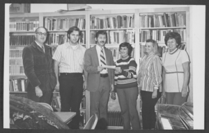 Photograph of the North Las Vegas Exchange Club presenting a check to the Mothers Club of the North Las Vegas Boys Club, North Las Vegas, Nevada,  December 19, 1972