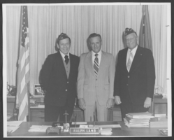 Photograph of Veterans honoring Sheriff Ralph Lamb, location unknown, November 17, 1977