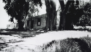 Photograph of ruins of the Mormon Fort, Las Vegas, Nevada, circa 1931