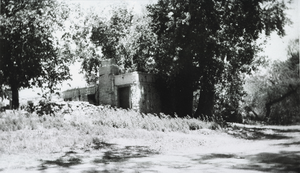 Photograph of ruins of the Mormon Fort, Las Vegas, Nevada, circa 1931