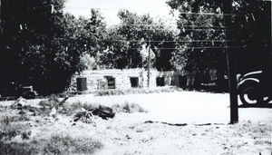 Photograph of ruins of the Mormon Fort, Las Vegas, Nevada, circa 1931