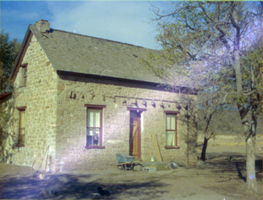 Photograph of the home of Esaias Edwards, Diamond Valley, Utah, 1973