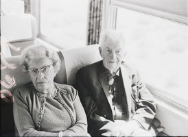 Film transparency of the Las Vegas Day train ride, Las Vegas, circa 1980