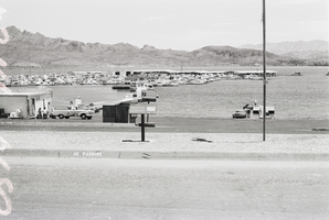 Film transparency of the Las Vegas Day train ride, Las Vegas, circa 1980