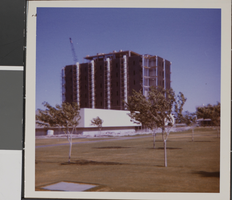 Slide of Humanities building under construction, Las Vegas, circa 1971