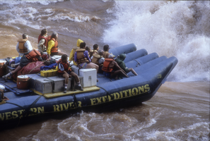 Slide of river expedition, circa mid 1980s