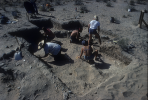 Slide of archeology dig, circa mid 1980s