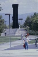 Slide of Claes Oldenburg's "Flashlight" sculpture, University of Nevada, Las Vegas, circa July 1984