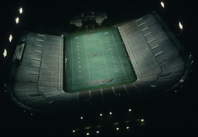 Slide of Silver Bowl Stadium, Las Vegas, Nevada, circa 1980s