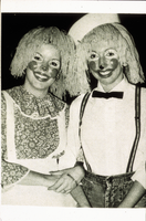 Slide of students in costume at a Halloween dance, University of Nevada, Las Vegas, circa 1978