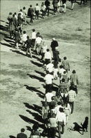 Slide of students in line, University of Nevada, Las Vegas, circa 1970