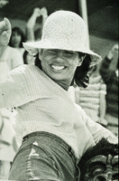 Slide of student at a Mardi Gras event, University of Nevada, Las Vegas, circa 1978