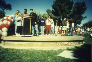 Slide of student activity, University of Nevada, Las Vegas, circa 1990s