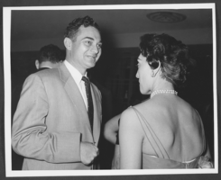 Black-and-white photograph of Wilbur Clark's birthday party, Las Vegas, Nevada, December 27, 1956