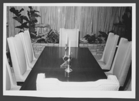 Black-and-white photograph of Wilbur Clark's home, Las Vegas,Nevada, October 1955