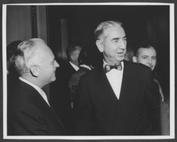 Black-and-white photograph of Wilbur Clark, location unknown, circa 1950s
