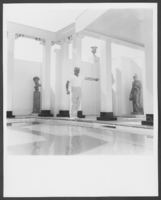Black-and-white photograph of Wilbur Clark, Las Vegas, 1955
