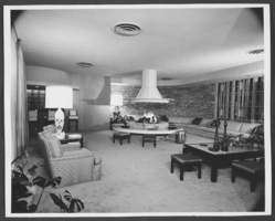 Black-and-white photograph of Wilbur Clark's house, Las Vegas, October 1955