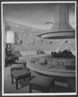 Black-and-white photograph of Wilbur Clark's house, Las Vegas, October 1955