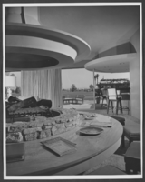 Black-and-white photograph of Wilbur Clark's house, Las Vegas, October 1955