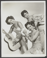 Portrait photography of the Malagon Sisters, Las Vegas, 1955