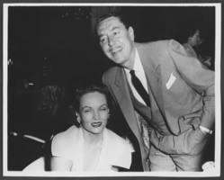 Black-and-white photograph of Nadia Petrova and Reginald Gardiner, circa 1955