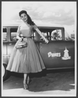 Black-and-white photograph of Marion Marlowe, Las Vegas, 1955