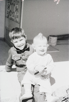 Film transparency of Elbert Edwards' grandchildren, 1976