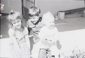 Film transparency of Elbert Edwards' grandchildren, 1976