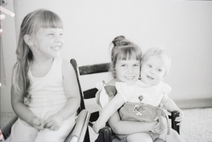 Film transparency of Elbert Edwards' grandchildren, 1976