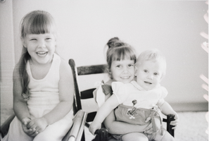 Film transparency of Elbert Edwards' grandchildren, 1976