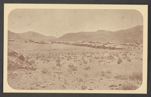 Postcard of mining, Belleville, Nevada, 1880s