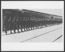 Photograph of WWI troops, Las Vegas, Nevada, 1917