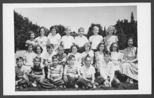 Photograph of Boulder City Elementary School class, Boulder City, Nevada, circa 1947-1950