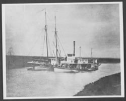 Photograph of a steamboat, Colorado River, circa 1880s