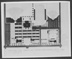 Photograph of site plans, Boulder City, Nevada, circa late 1940s