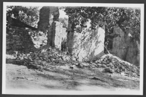 Photograph of gravel testing laboratory construction, Las Vegas, September 19, 1929