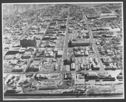 Aerial photograph of Las Vegas, circa 1940s-1950s