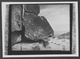 Photograph of petroglyphs, circa mid 1900s -late 1900s