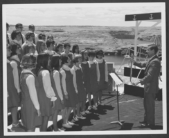 Photograph of Powell Commemorative Ceremony, Lake Powell, June 19, 1969