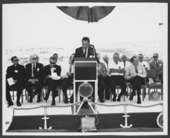 Photograph of Powell Commemorative Ceremony, Lake Powell, June 19, 1969