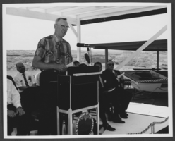 Photograph of Powell Commemorative Ceremony, Lake Powell, June 19, 1969