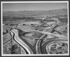Photograph of interchange between I-15 and US 95, Las Vegas, circa 1967-1970s