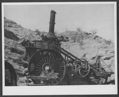 Photograph of an old steam tractor, Eldorado Canyon, Nevada, circa 1920s-1940s