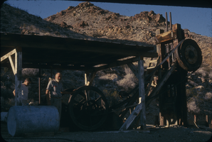Slide of Murl Emery's mill, Eldorado Canyon, circa 1960s - 1970s